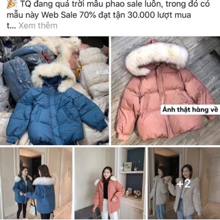 Áo phao mũ lông