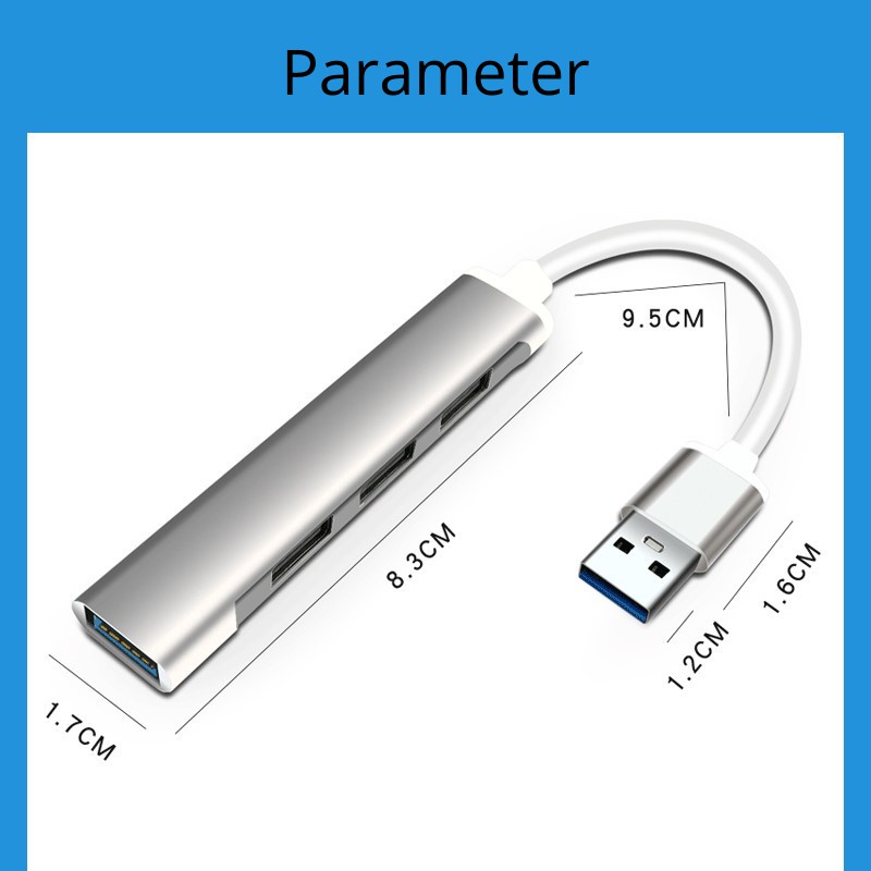 Hub chuyển đổi USB Type C sang Usb 3.0 tốc độ cao 4 trong 1