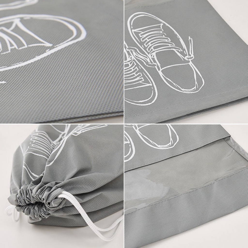 Túi đựng giày dép LOẠI TO chống thấm có dây rút tiện lợi, đa năng  - Nhiều mẫu