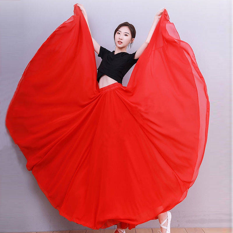 Chân Váy Chiffon Hai Lớp Cỡ Lớn 720 Độ Dùng Nhảy Múa/Khiêu Vũ
