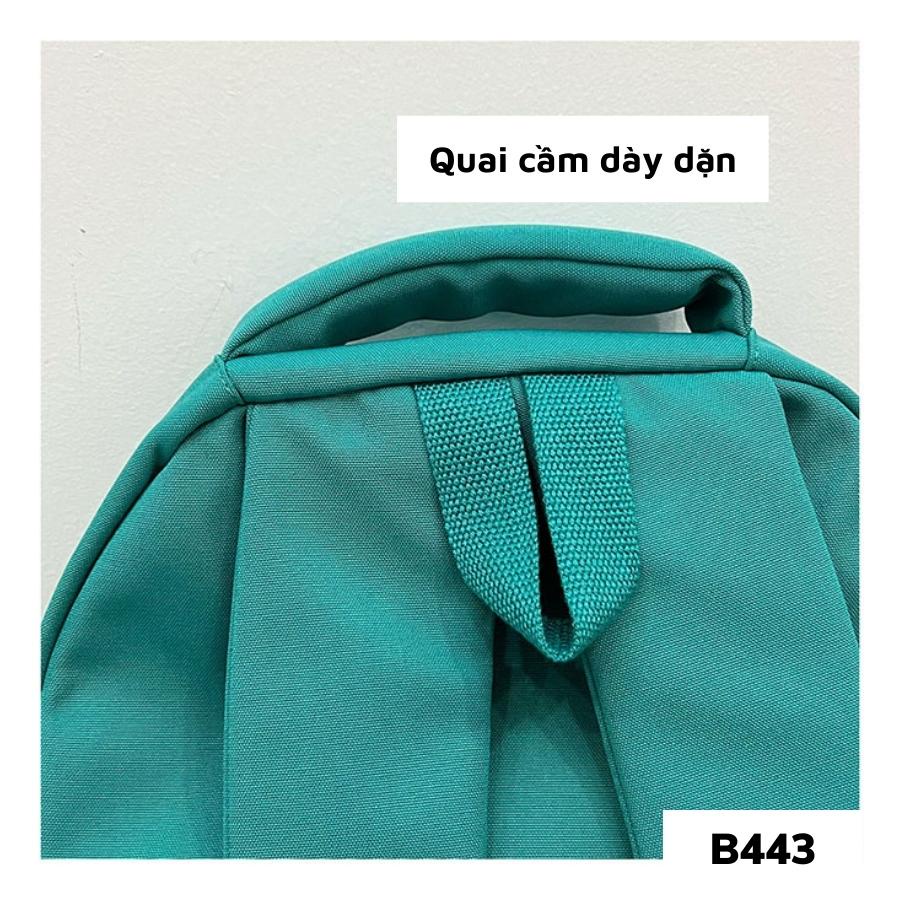 Balo đi học basic trơn nữ ulzzang hàn quốc vừa laptop 15.6inch B443