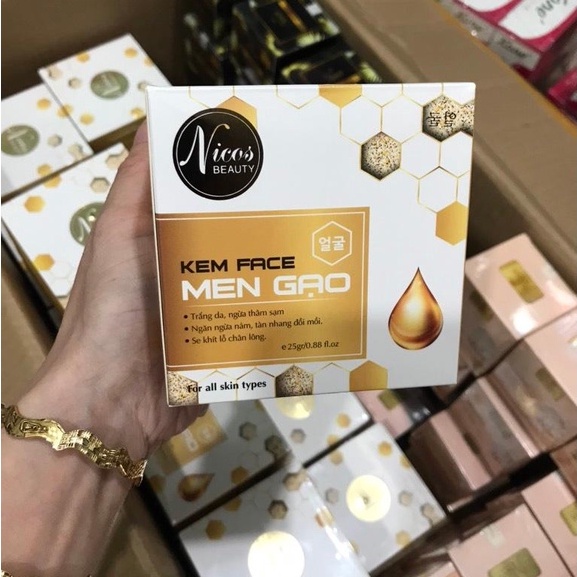[Chính hãng] KEM FACE MEN GẠO NICOS
