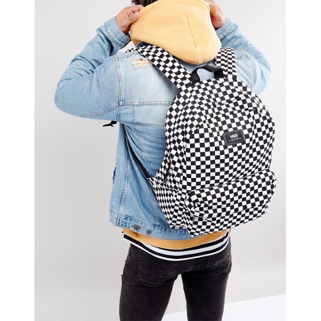 [AUTH CHÍNH HÃNG] BALO VAN.S OLD SKOOL CHECKERBOARD BACKPACK