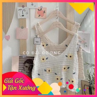 [Hàng Loại 1] Áo đan lưới hoa cúc siêu đẹp