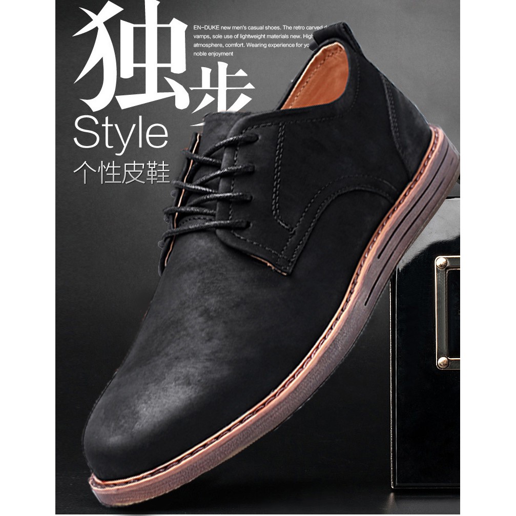 [HÀNG CAO CẤP] Giày Da Nam Cao Cấp Buộc Dây Phong Cách Hàn Quốc-GD01 | BigBuy360 - bigbuy360.vn