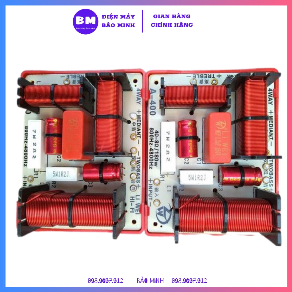 [Mã ELHACE giảm 4% đơn 300K] Phân tần 3 loa A400 - Giá 2 mạch