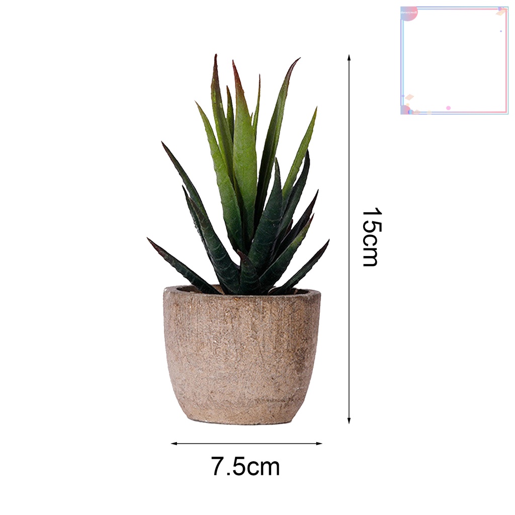 Chậu Cây Bonsai Mini Nhân Tạo Sống Động Dùng Trang Trí Phòng Khách