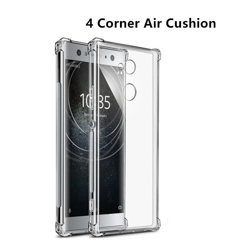 Ốp điện thoại trong suốt chống sốc cho Sony Xperia XA3 Ultra XA2 Plus L3 XZ3 XZ4 Compact