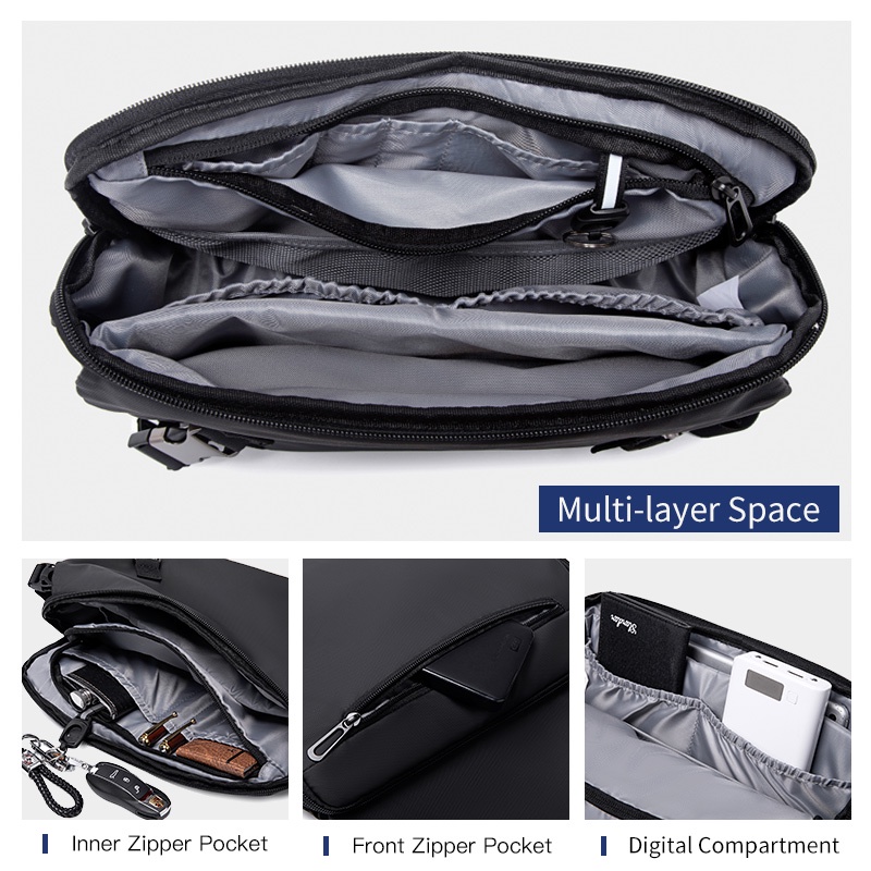 Túi đeo chéo vai đựng máy tính bảng 11" chống nước dành cho nam