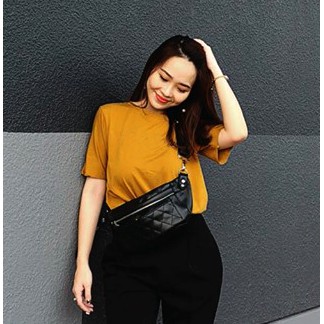 Áo Thun Trơn Andromeda Màu Nâu Nam Nữ Vải Dày Không Đổ Lông