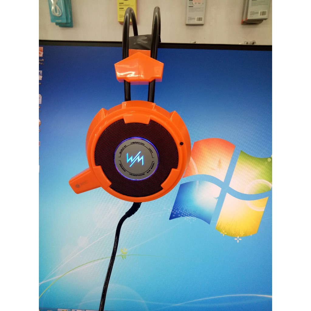 Tai nghe game thủ WangMing WM8900L (Cam)