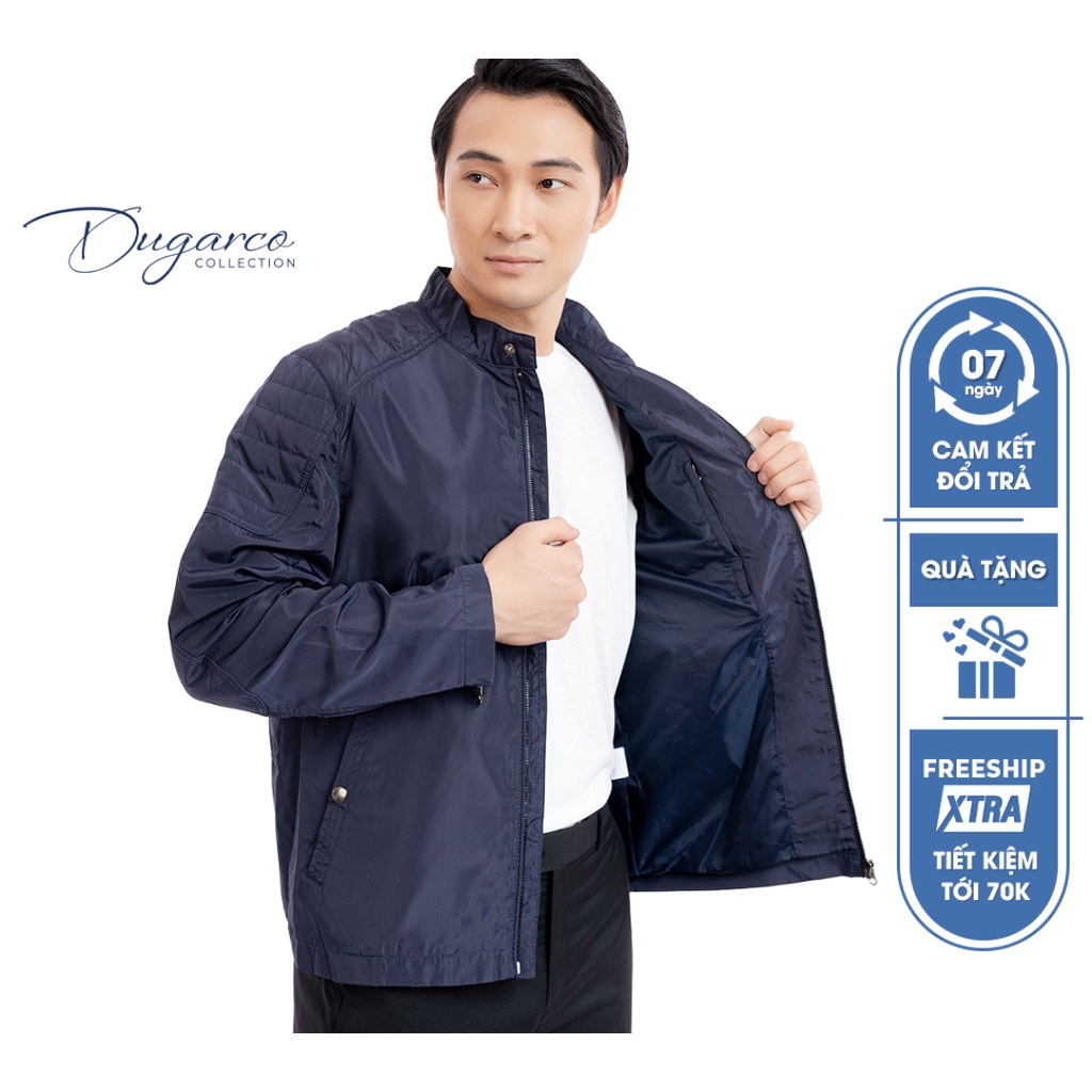 Áo khoác jacket DUGARCO nam 2 lớp dù cao cấp cản gió, giữ nhiệt 92JM42088