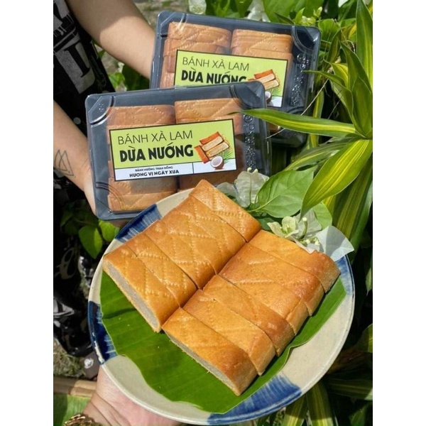 Combo sỉ 10 hộp bánh xà lam dừa nướng