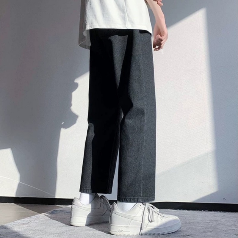 Quần Jean Baggy nam xanh sáng nhạt ống xuông rộng TR03 style hàn quốc 2022-Trend Clothing!