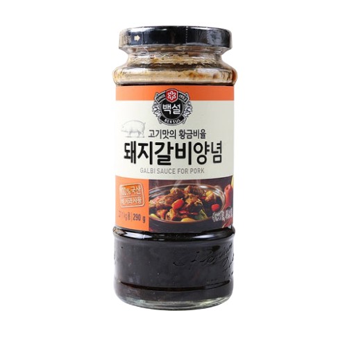 Sốt ướp thịt sườn heo Hàn Quốc Beksul Cj chai 290g