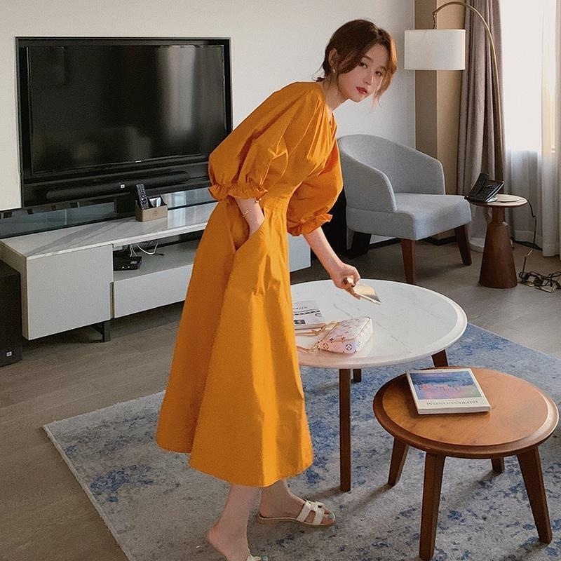 Đầm Dài Cổ Chữ V Họa Tiết Hoa Lá Thời Trang Mùa Hè Dành Cho Nữ
