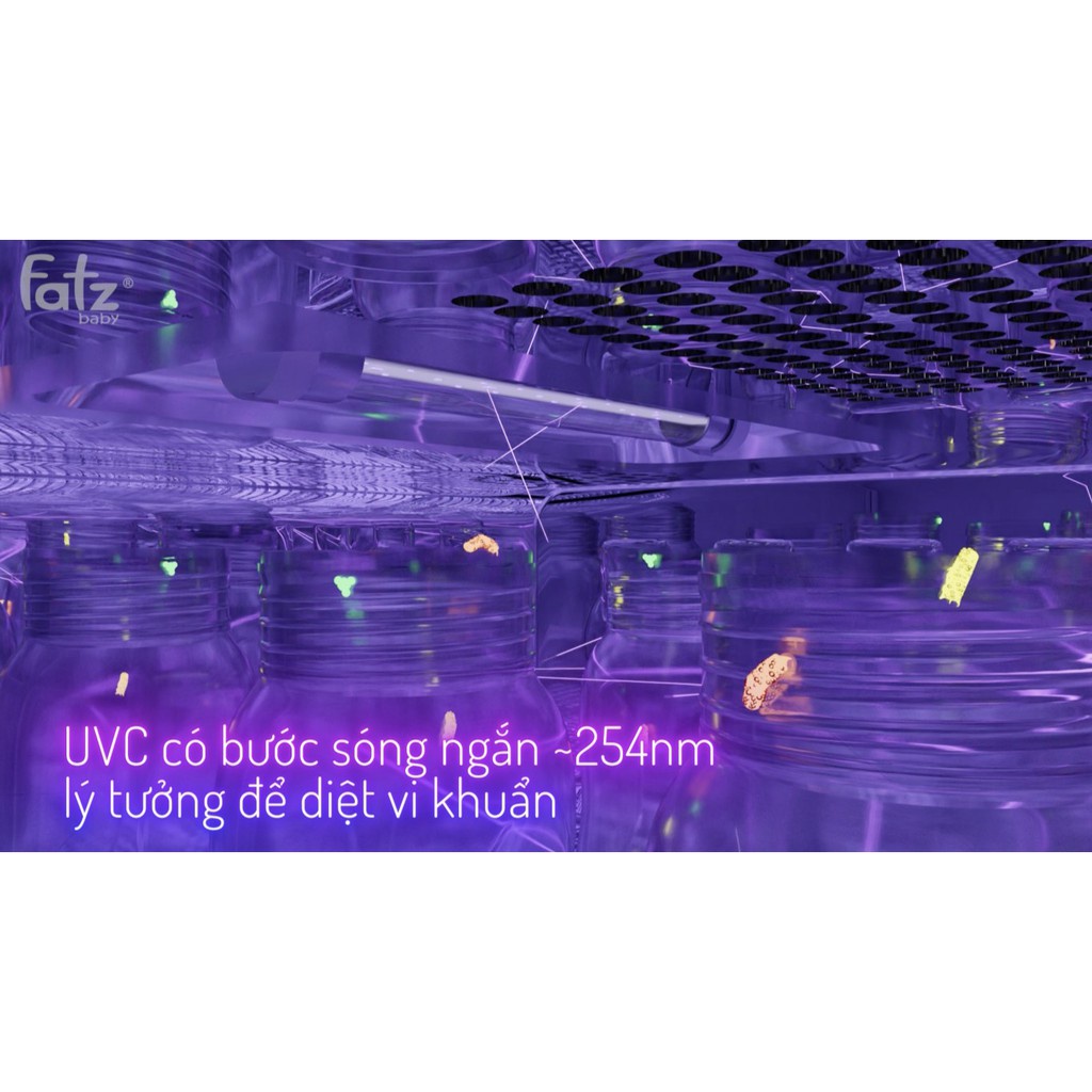 MÁY TIỆT TRÙNG SẤY KHÔ UVC LED FATZ BABY  - KING 3 - FB4733BT