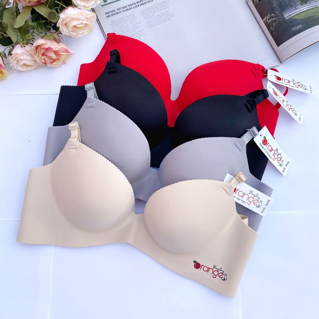 Áo bra áo ngực không gọng mút dầy Orange made in Vietnam nâng ngực