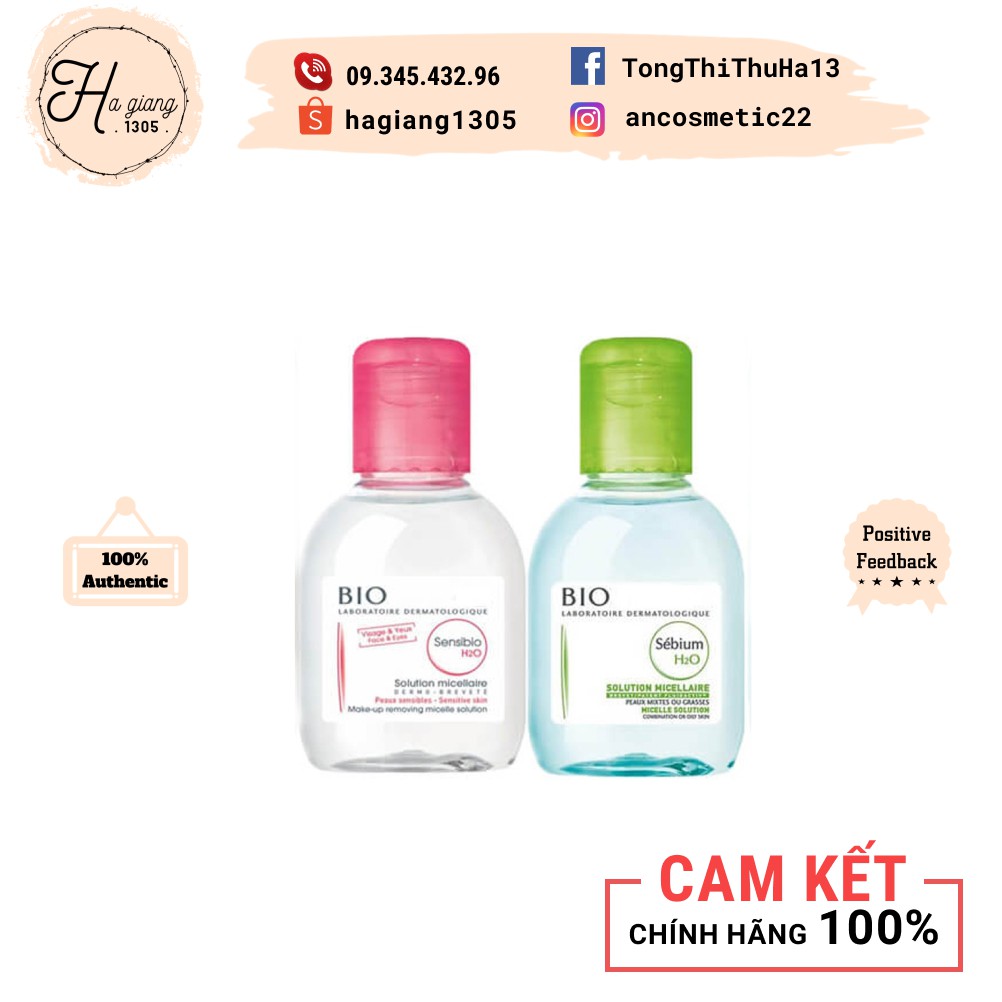 Nước tẩy trang Bio 100ml Pháp