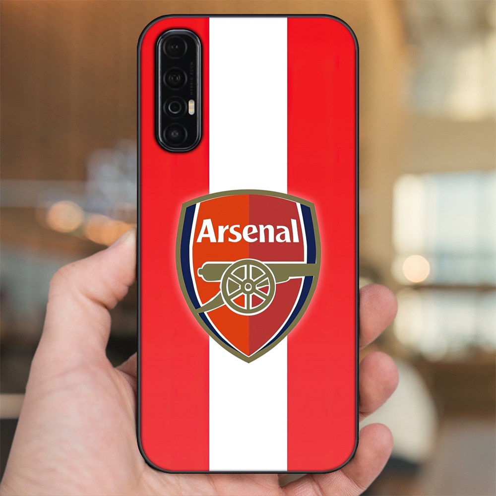 Ốp lưng Oppo Reno 3 Pro viền đen in hình Arsenal FC