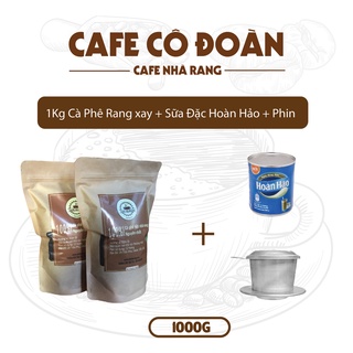 Combo cà phê rang xay 1kg + sữa đặc hoàn hảo + phin pha cà phê nhôm