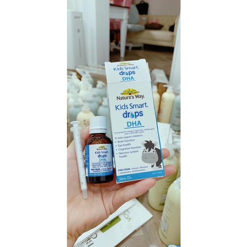 Siro DHA Nature's Way Kids Smart Drops DHA Dạng Giọt Giúp Tăng IQ, Phát Triển Não Bộ Cho Bé 20ml