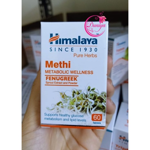 (Date 01.2023) Himalaya Methi - Viên uống hỗ trợ tiểu đường, máu nhiễm mỡ