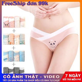 [HÀNG LOẠI 1] FS99K_Bộ 4 Quần lót bầu chữ U cao cấp ( túi zip )