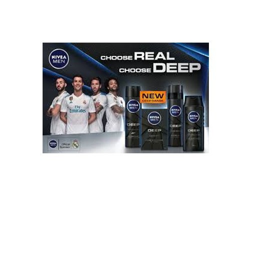 Lăn ngăn mùi NIVEA MEN Deep than đen hoạt tính (50ml)