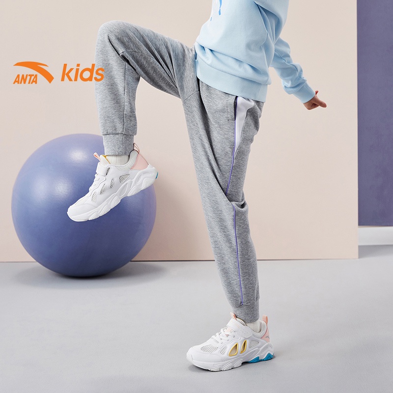 Quần dài thể thao bé gái thương hiệu thời trang Anta Kids 362137771