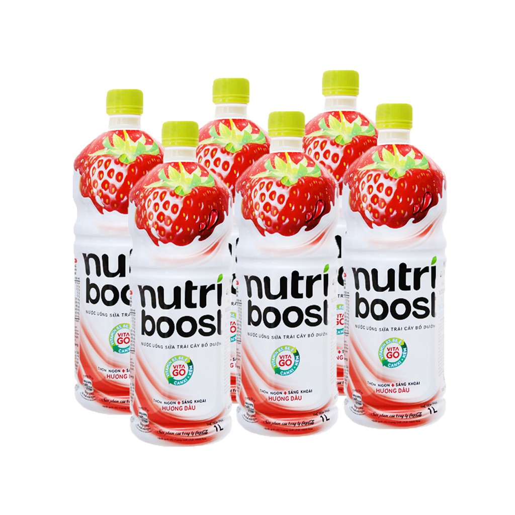 Lốc 6 chai sữa trái cây Nutriboost 297ml