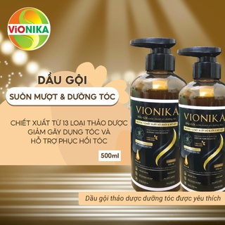 Vionik - dầu gội thảo mộc suôn mượt và dưỡng tóc - chai lớn 500ml