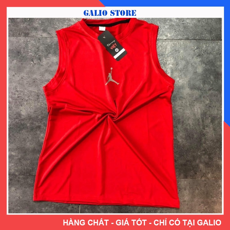 Áo ba lỗ sát nách bóng rổ, tập gym thể thao co giãn 4 chiều - GALIO