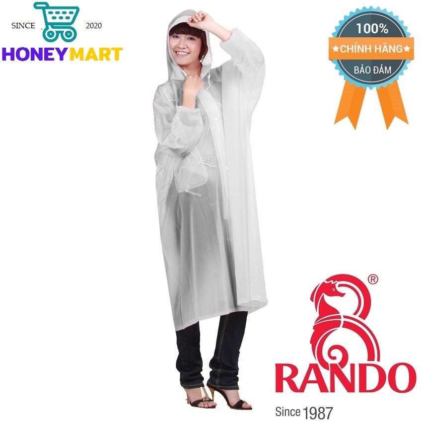 Áo mưa Rando Poncho Dây Kéo trong màu APPC-09 che chở người thân yêu của bạn HONEYMART