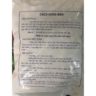 12 viên men làm cơm rượu