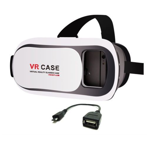 Kính thực tế ảo 3D dùng cho điện thoại VR Box và cáp OTG xem phim từ USB