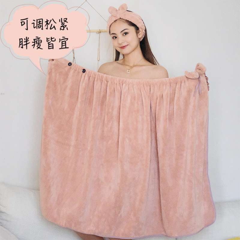 Khăn Tắm Chất Liệu Cotton Thấm Hút Nhanh Khô Thiết Kế Phong Cách Hàn Quốc Dễ Thương Dành Cho Nữ Sinh