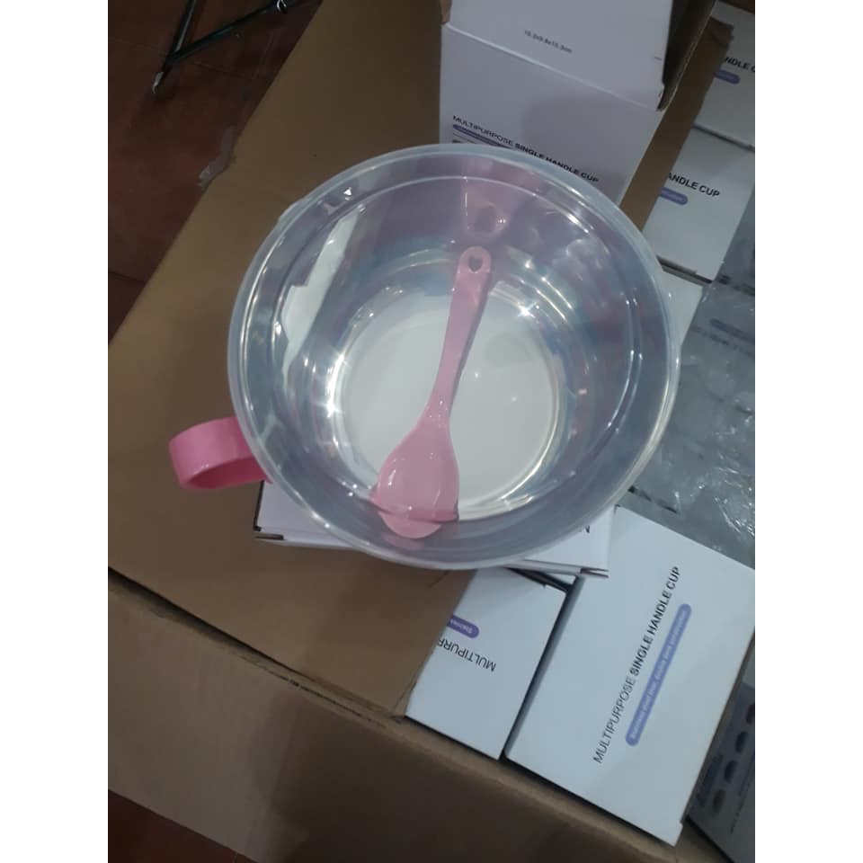 Bát úp mì inox có tay cầm.