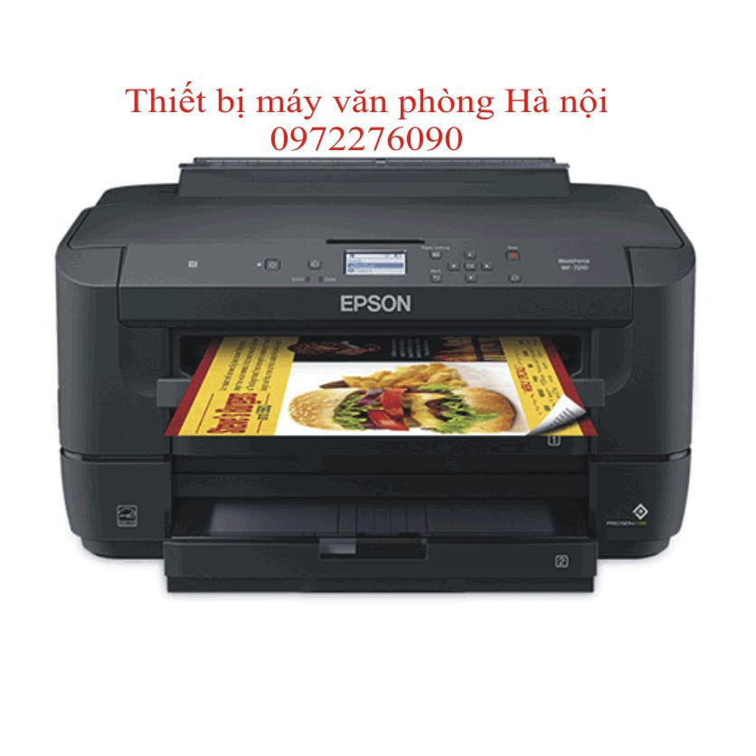 Máy in màu khổ A3 Epson Wf-7210 in wifi, đảo mặt tự động