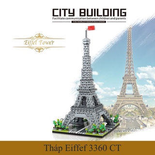 Đồ chơi xếp hình lắp ráp kiến trúc kỳ quan thế giới,tháp eiffel
