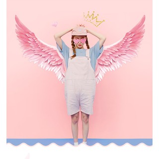 (NEW HOT) Decal dán tường hàn quốc trang trí quán cà phê, trà sữa, nhà cửa, spa, tiệm nails- Đôi cánh thiên thần