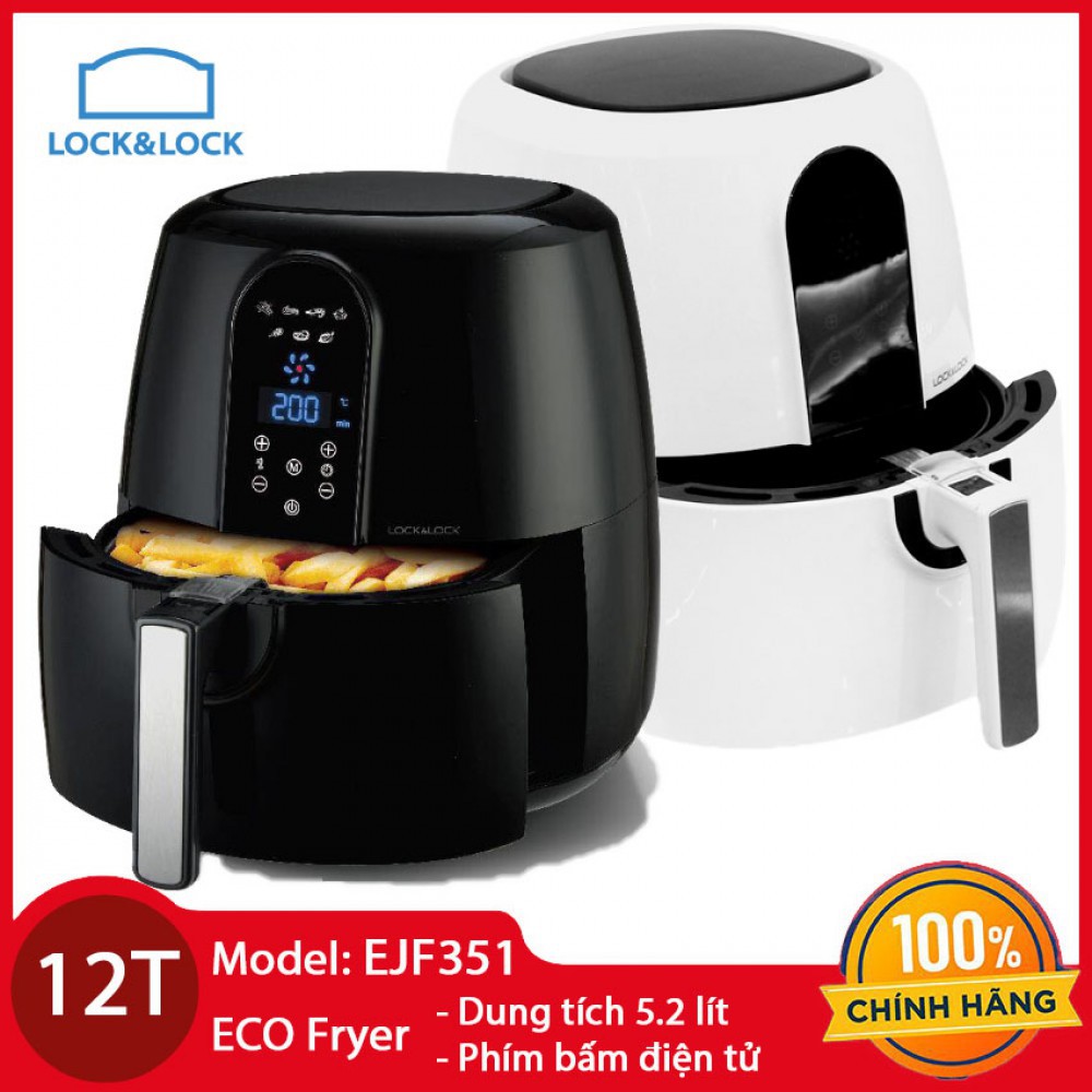 Nồi chiên không dầu Lock&Lock Jumbo Digital Eco Fryer 5.2 EJF351