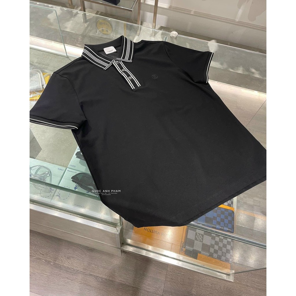 Áo thun polo BURBERRY viền tinh tế ,chất cotton thấm hút mồ hôi cao cấp