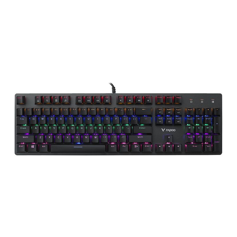 Bàn Phím Cơ Gaming Rapoo V500SE Blue Switch/LED RGB - Hàng Chính Hãng - Bảo hành 24 tháng