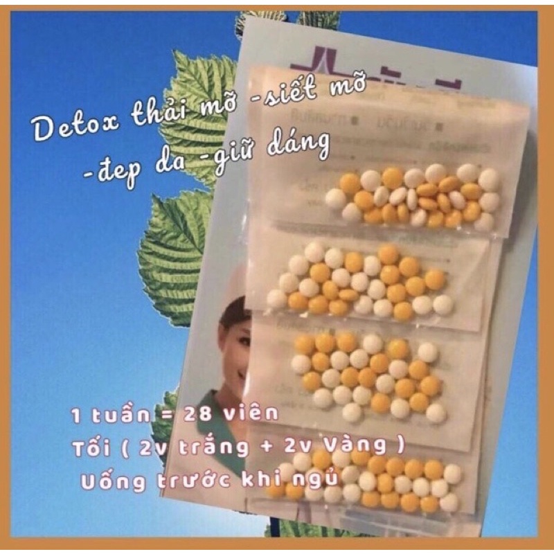 GIẢM CÂN DETOX THẢI MỠ NHẸ BỤNG NHANH (Lt 1 Tuần 28v ]