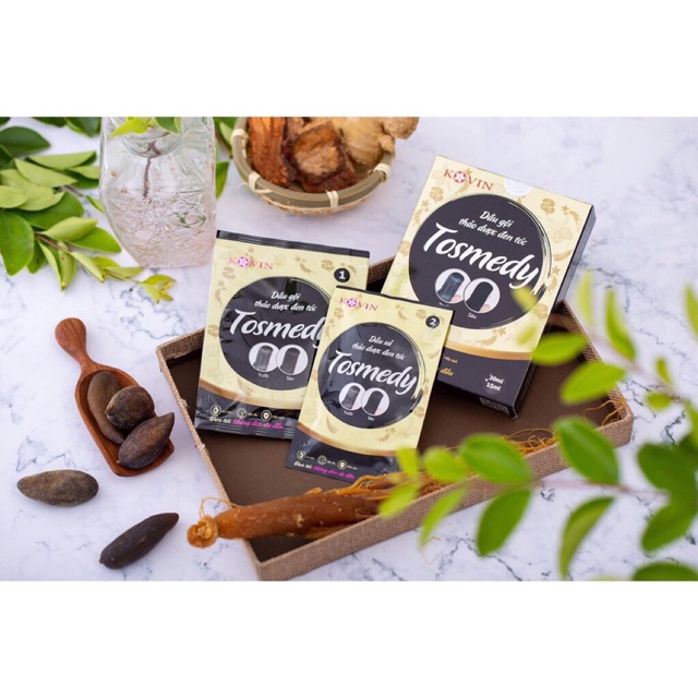 Dầu gội thảo dược đen tóc Tosmedy