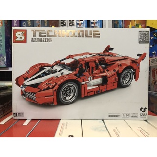 SY 8608 ( Lắp Ghép Xe Đua Backstart Ferrari 1282 Mảnh )