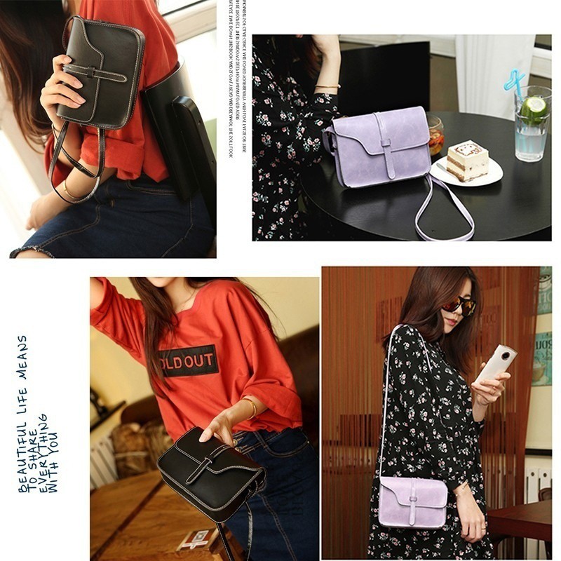 Túi da đeo chéo phong cách vintage | BigBuy360 - bigbuy360.vn