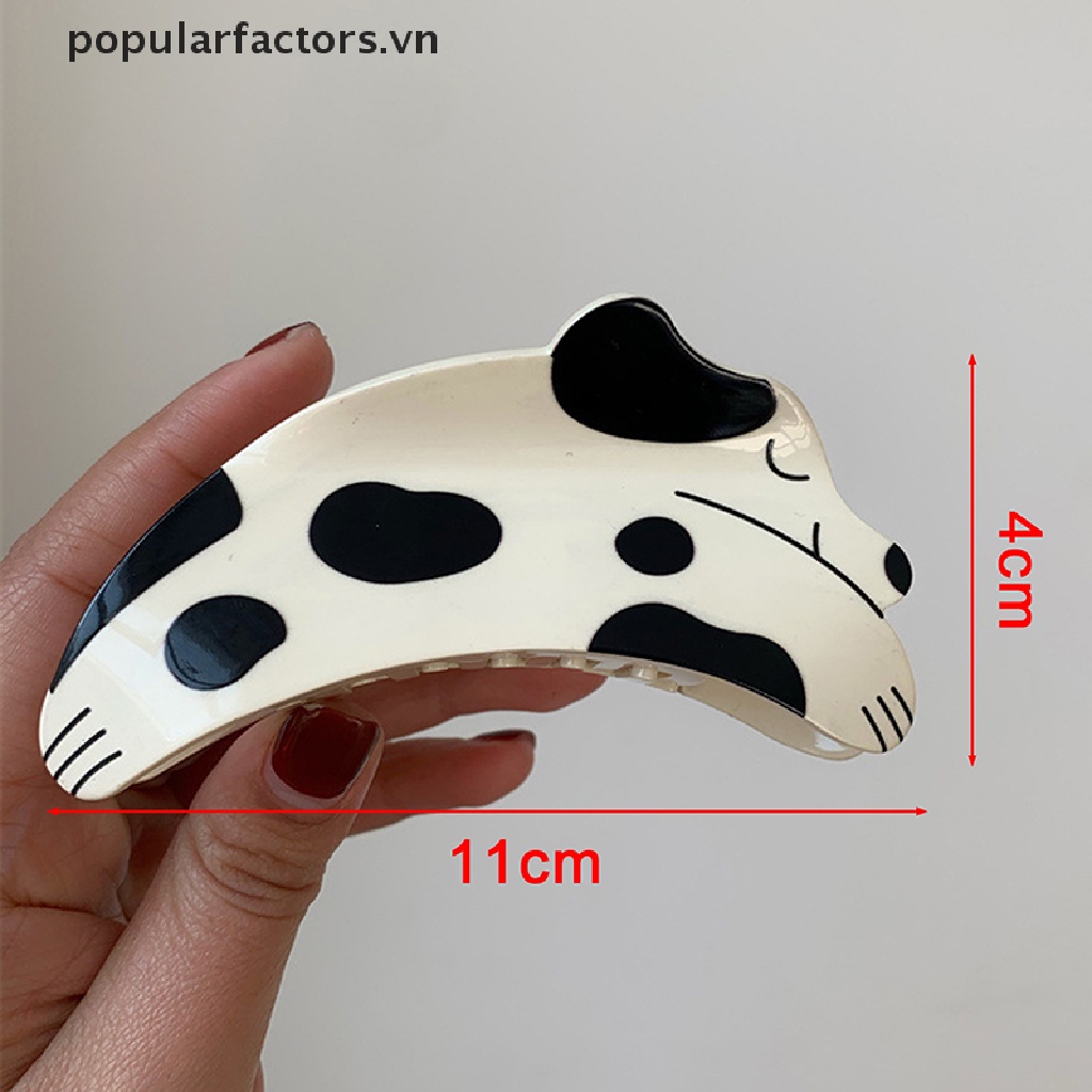 Kẹp Tóc Đính Đá Hình Chó Dalmatian Màu Sắc Đáng Yêu