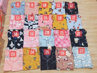 Pijama kate thái cộc dài